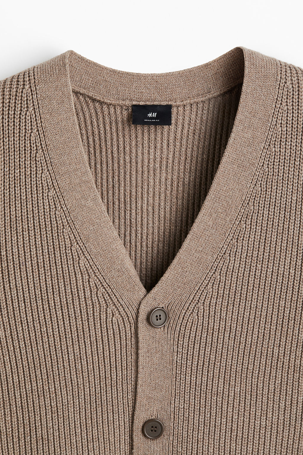 C?rdigan en punto de canal? Regular Fit - H&m фото 4