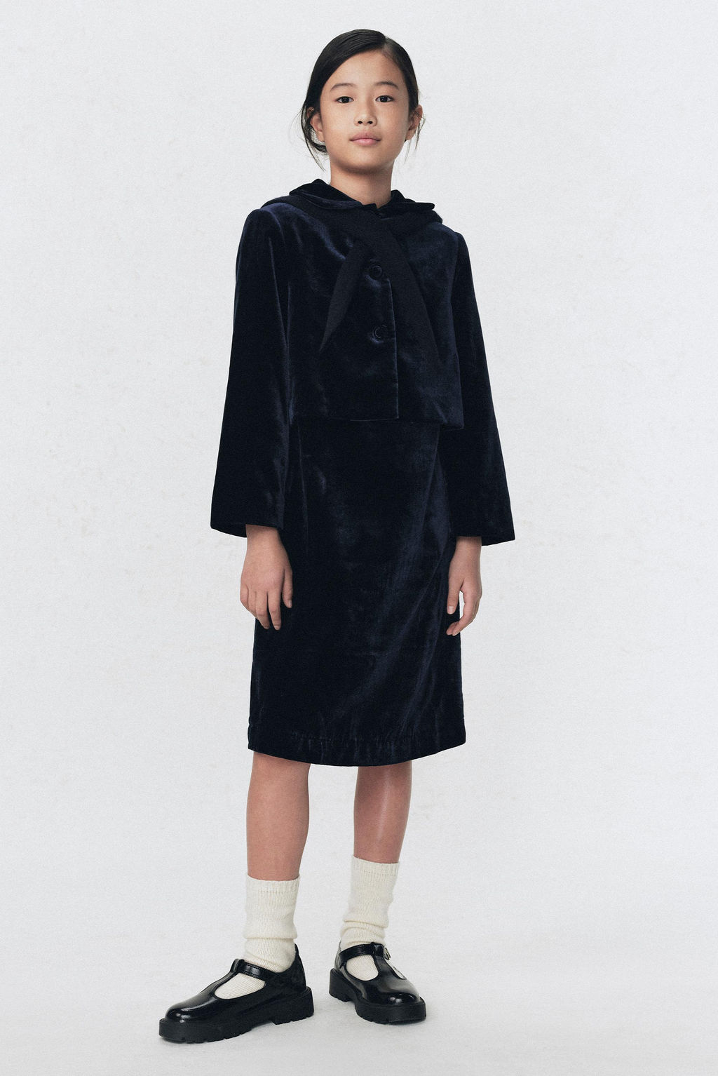 SOSHIOTSUKI x ZARA VELVET DRESS  фото 9