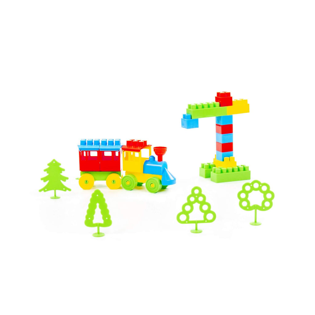 Конструктор Строитель (Макси, 253 элемента) (в мешке) - Полесье фото 6