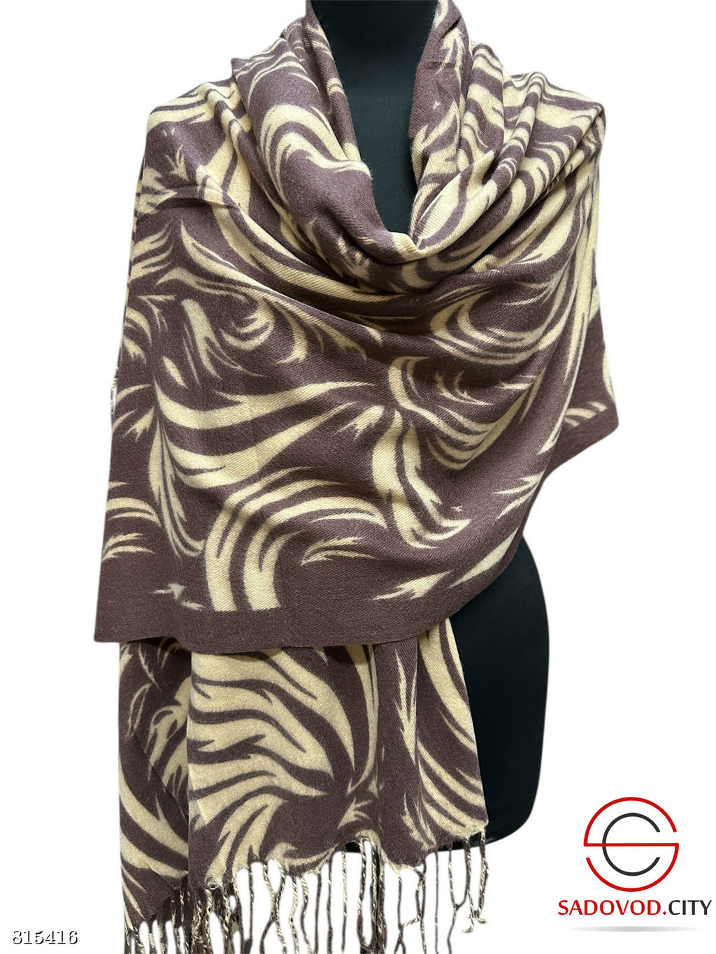 Палантин женский с принтом