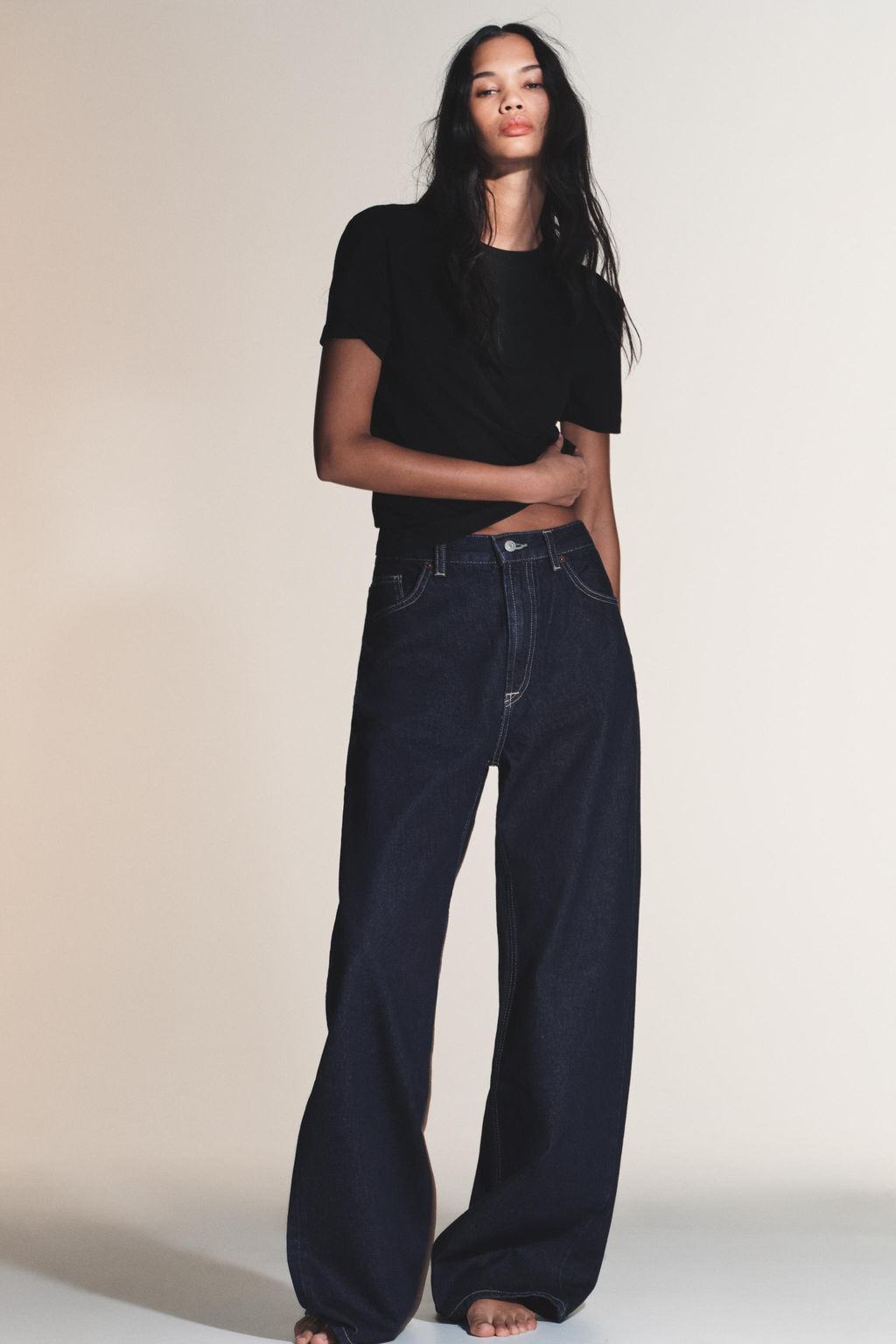 TRF EXTRA WIDE-LEG HIGH-WAIST JEANS - Zara фото 15