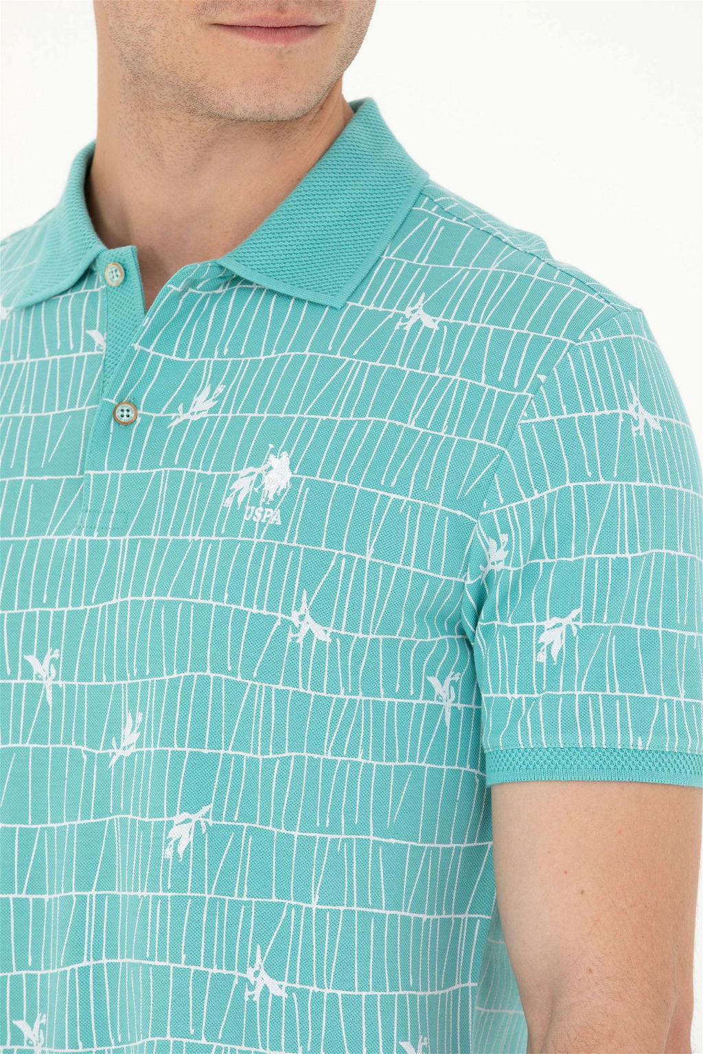 U. S. Polo Assn Мужская мятная футболка - U.s. polo assn фото 14