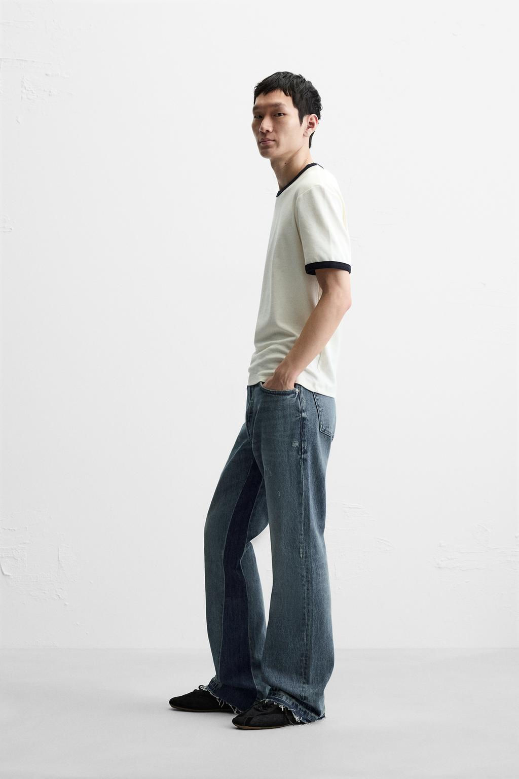 PATCHWORK FLARE FIT JEANS - Zara фото 4