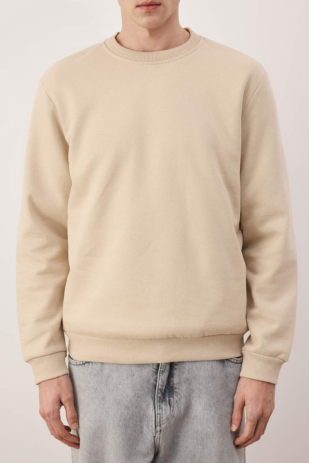 Siyah-Lacivert-Gri Melanj 3lu Paket Regular/Normal Kesim Basic Ici Polar Sweatshirt TMNAW26SW00006 - Trendyolmilla фото 19