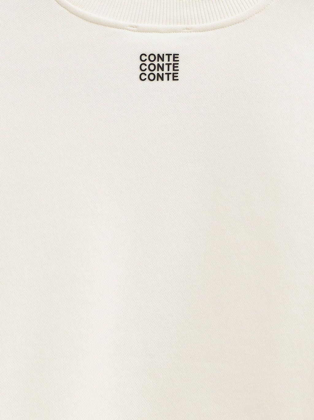 CONTE Футболка из футера со спущенной линией плеч и акцентными швами LD 2587 off-white