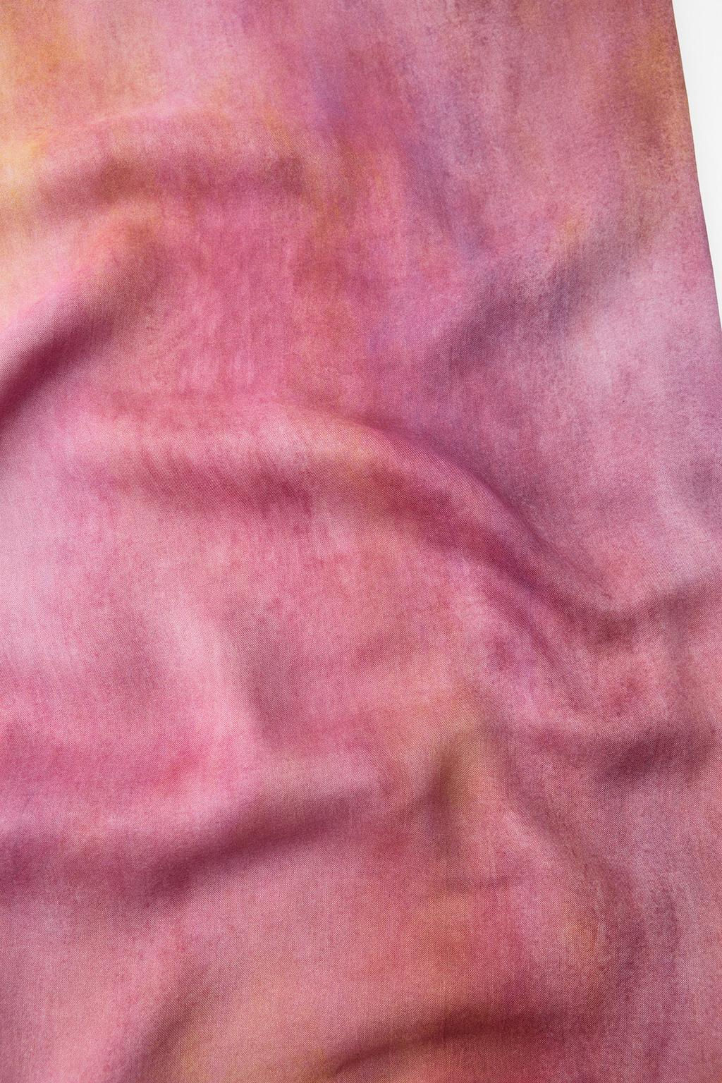 TIE-DYE PRINT MODAL SILK BLEND SCARF - Zara фото 6