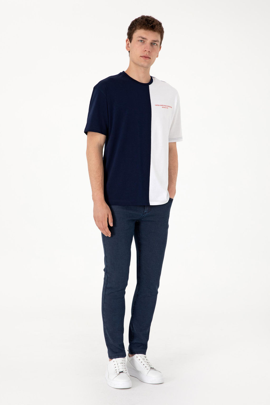 Erkek Comfort Fit Bisiklet Yaka Lacivert Ti__rt Sepette S_rpriz _ndirim - U.s. polo assn фото 4