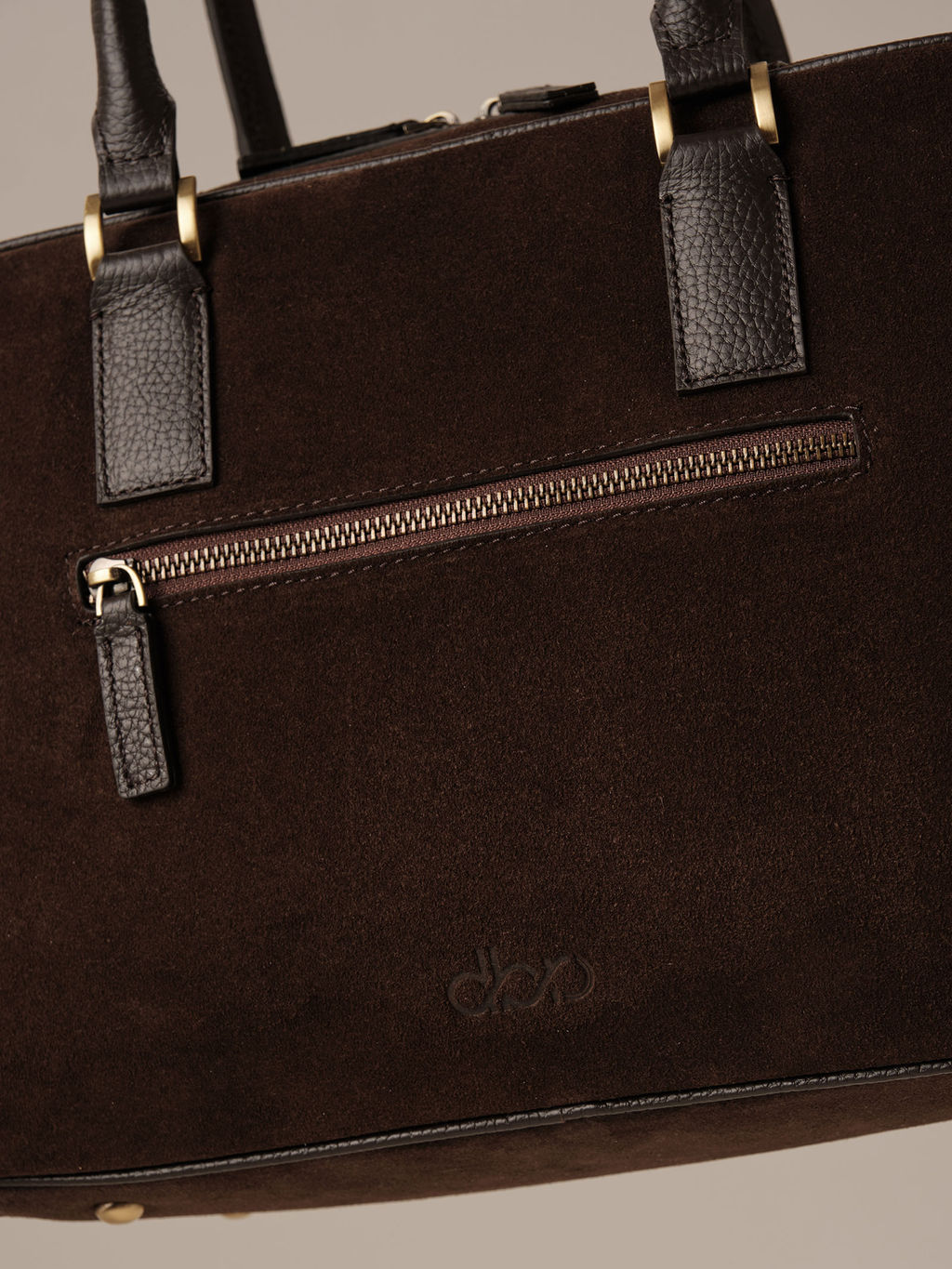 Замшевая сумка DBR Dominique 31389 черный каштан