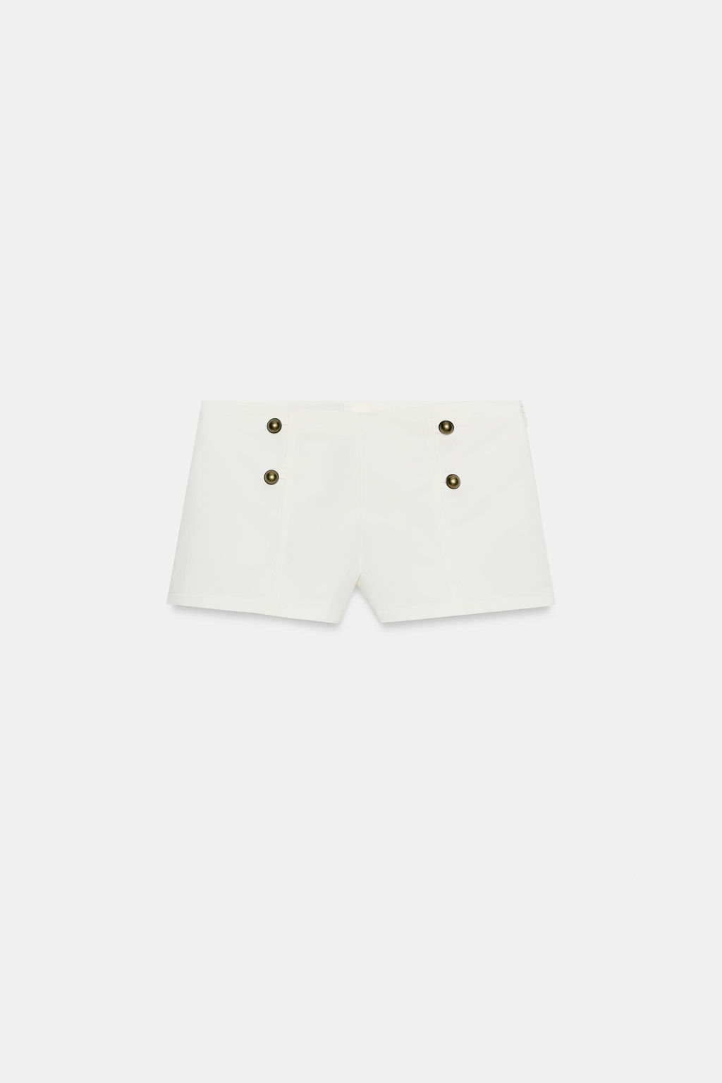 SHORTS MINI BOTONES / Blanco roto - Zara фото 5