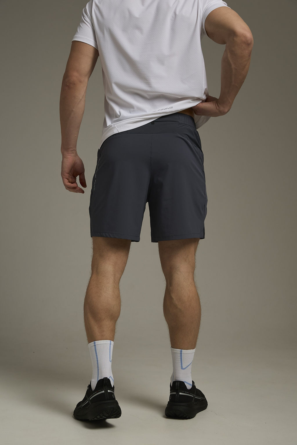 Шорты текстильные Темно-синий ADVANCED RUNNING Woven Shorts - Anta фото 2