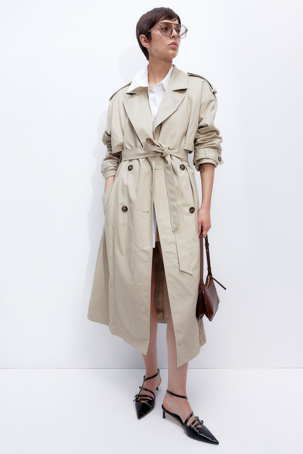 Gabardina de sarga - H&m фото 3