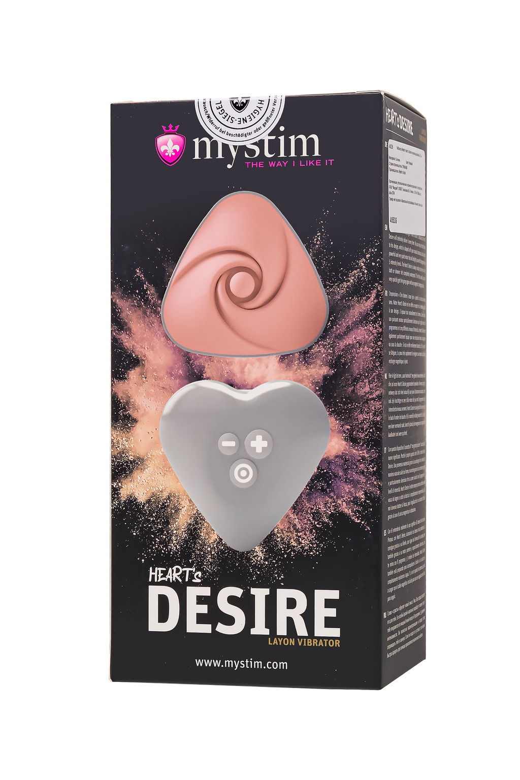 Вибратор Mystim Heart s Desire силикон,розовый, 6,7 см  фото 11
