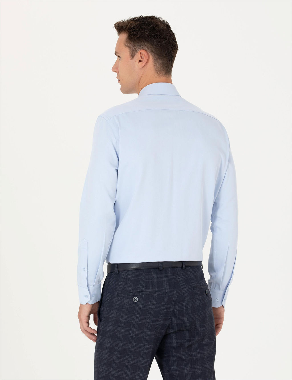 A__k Mavi Regular Fit Uzun Kollu Basic G_mlek