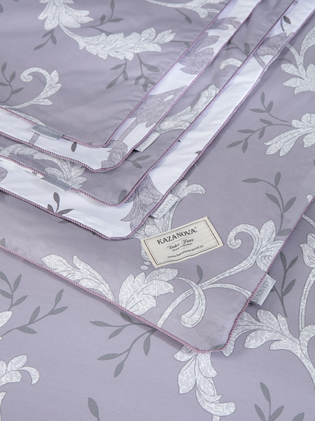 Дакота (лаванда графит жемчуг) Cotton комплект