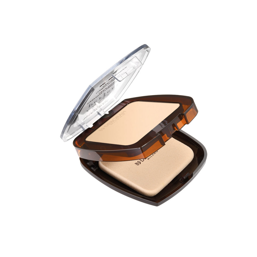 DEBORAH Тональная пудра-основа для лица 24ORE PERFECT COMPACT FOUNDATION, тон: 01R Белоснежный, 9г  фото 2
