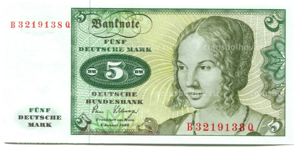 5 марок 1980 года Германия
