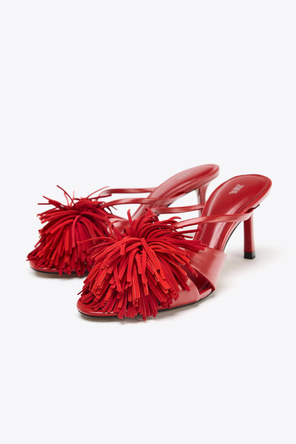 FRINGED HIGH-HEEL SANDALS - Zara фото 14