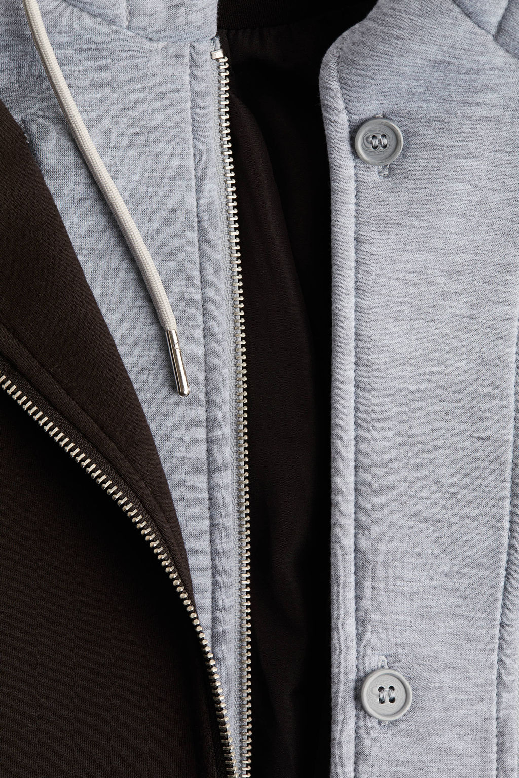 Chaqueta efecto neopreno con dise?o de doble capa - H&m фото 3