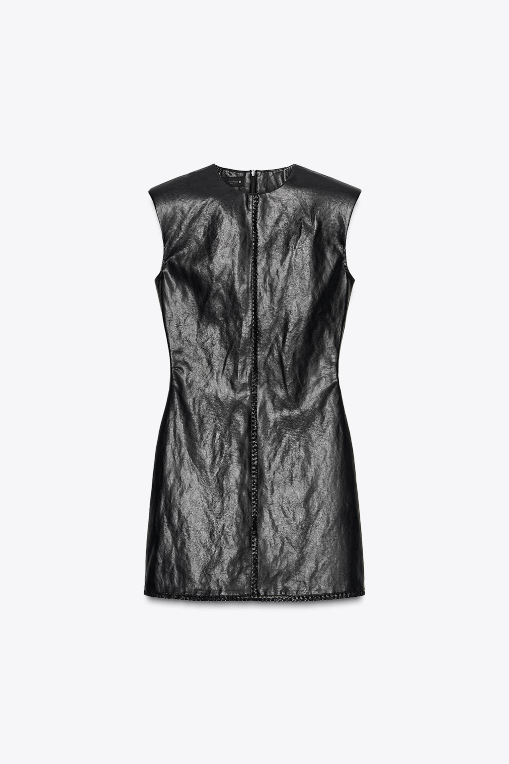 FAUX LEATHER MINI DRESS - Zara фото 7