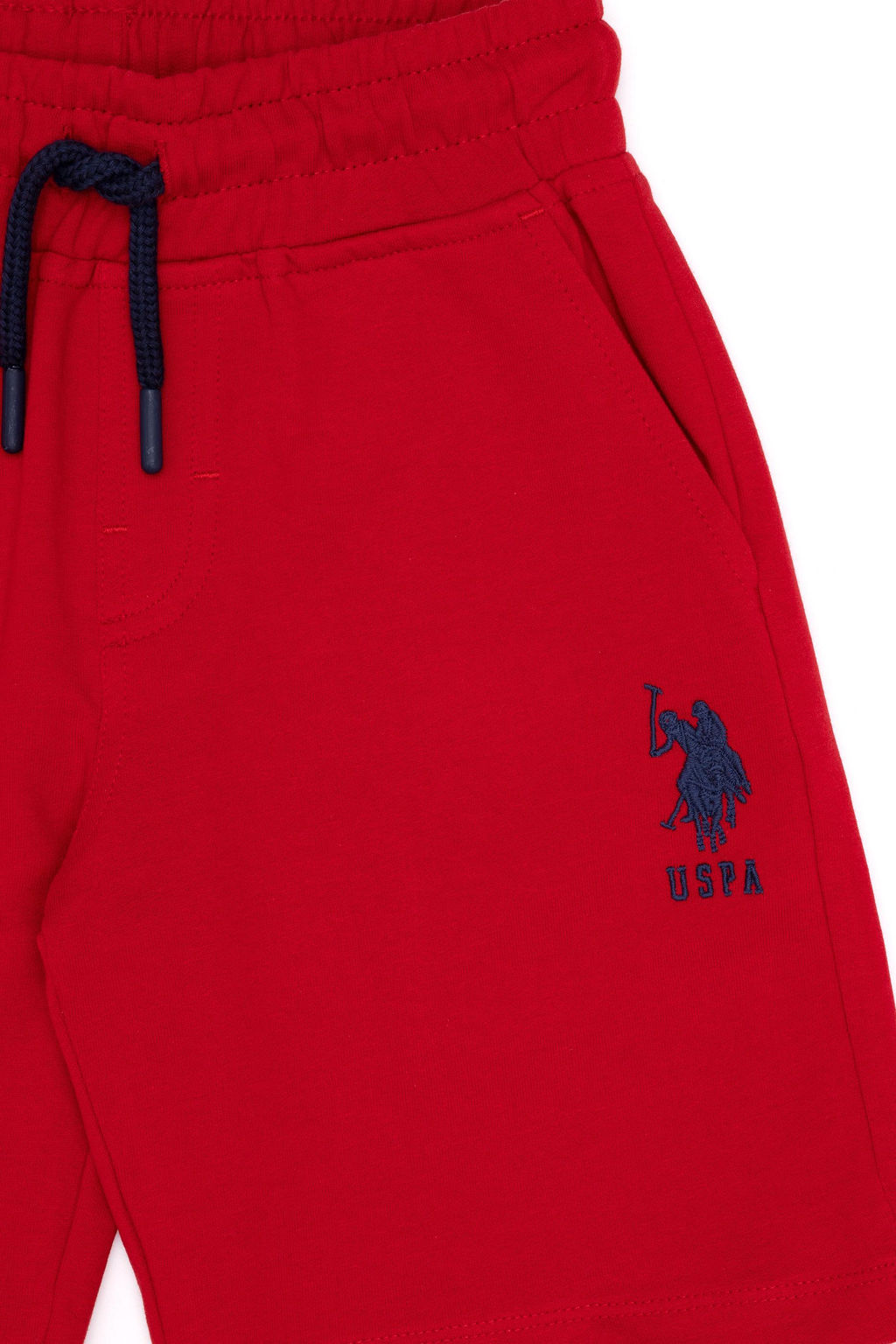 Красные вязаные шорты для мальчика - U.s. polo assn фото 9