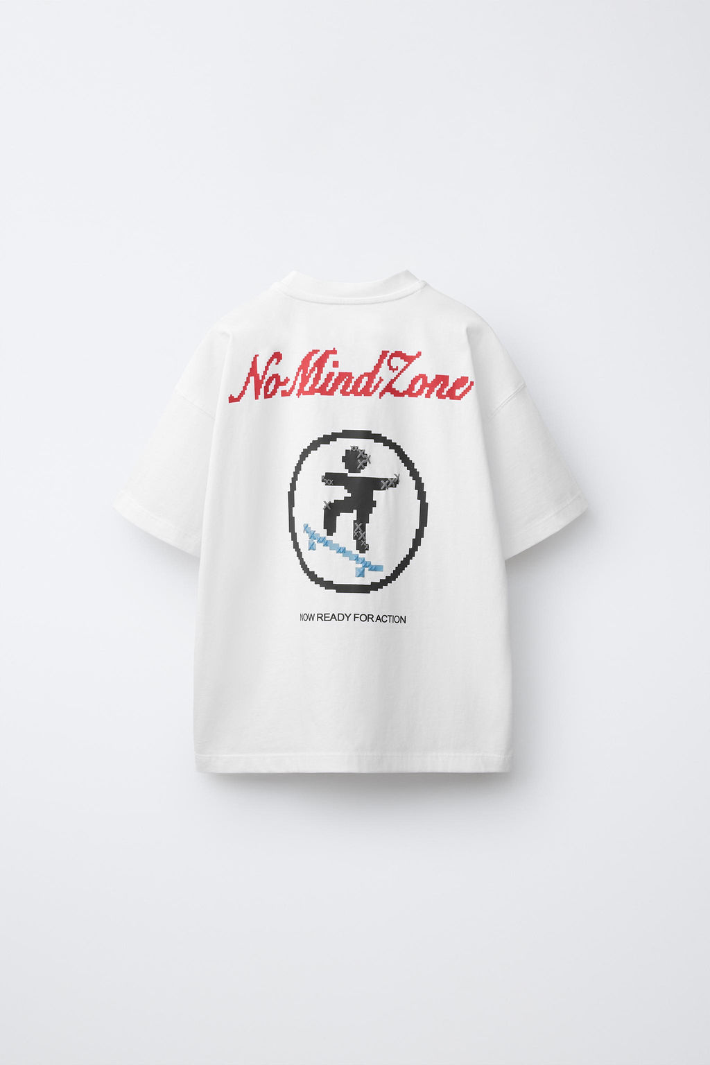 CAMISETA ESTAMPADO SKATE PIXEL / Blanco - Zara фото 2