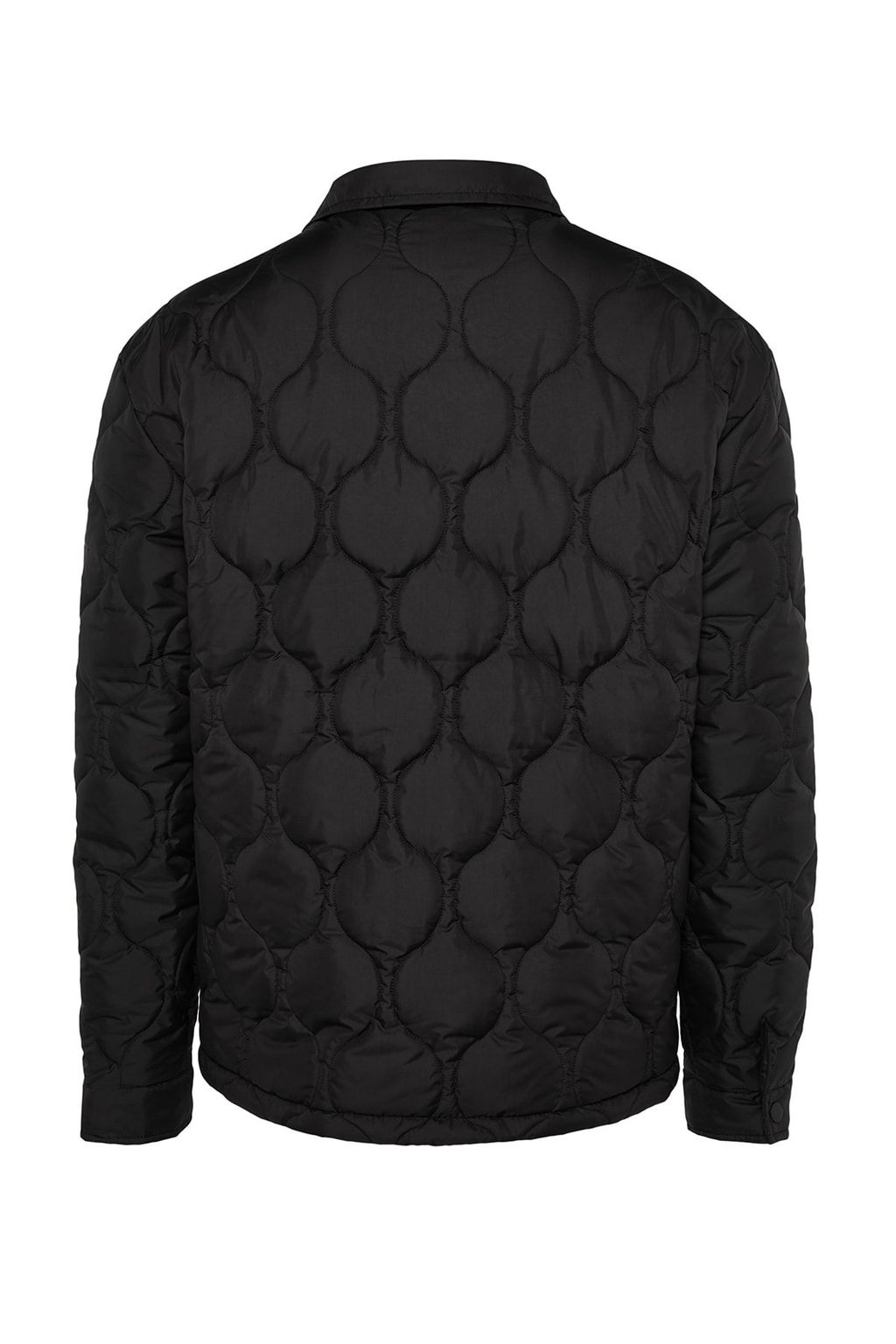 Siyah Unisex Regular Fit Su ve Ruzgara Dayan?kl? Kapitone K?sl?k Mont TMNAW24MO00016