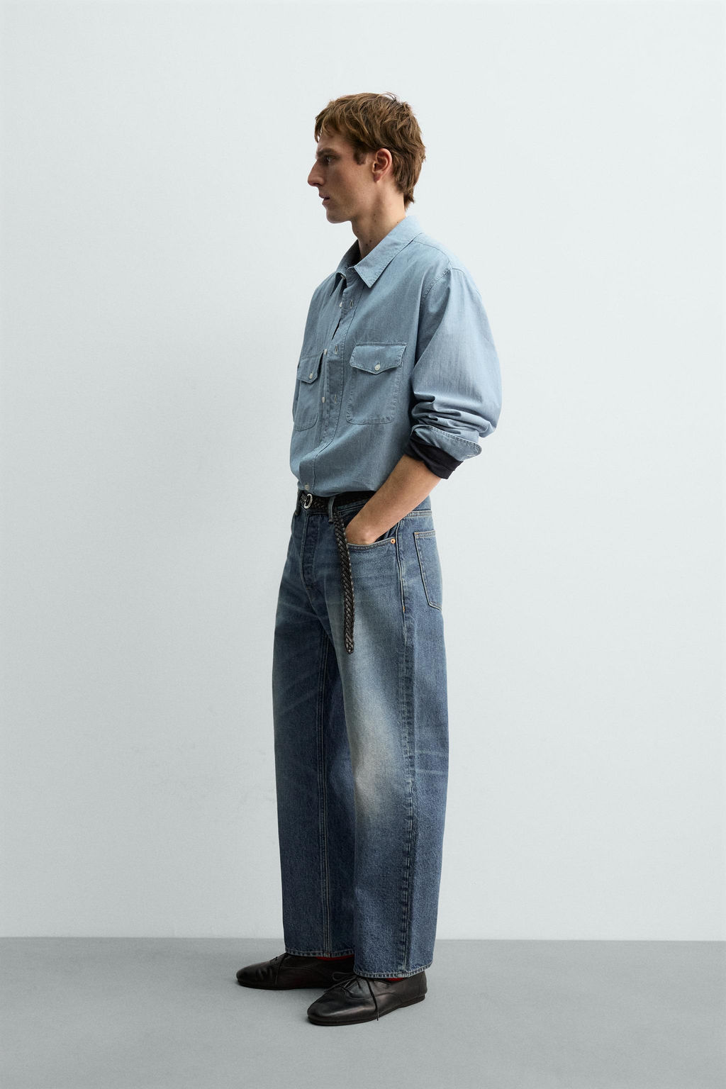 AARON LEVINE X ZARA RELAXED STRAIGHT-LEG JEANS фото 14