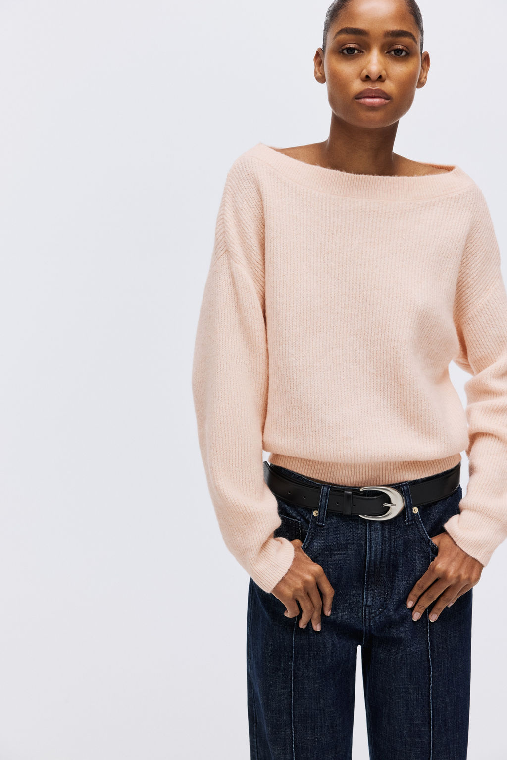 Jersey oversize con escote barco - H&m фото 7
