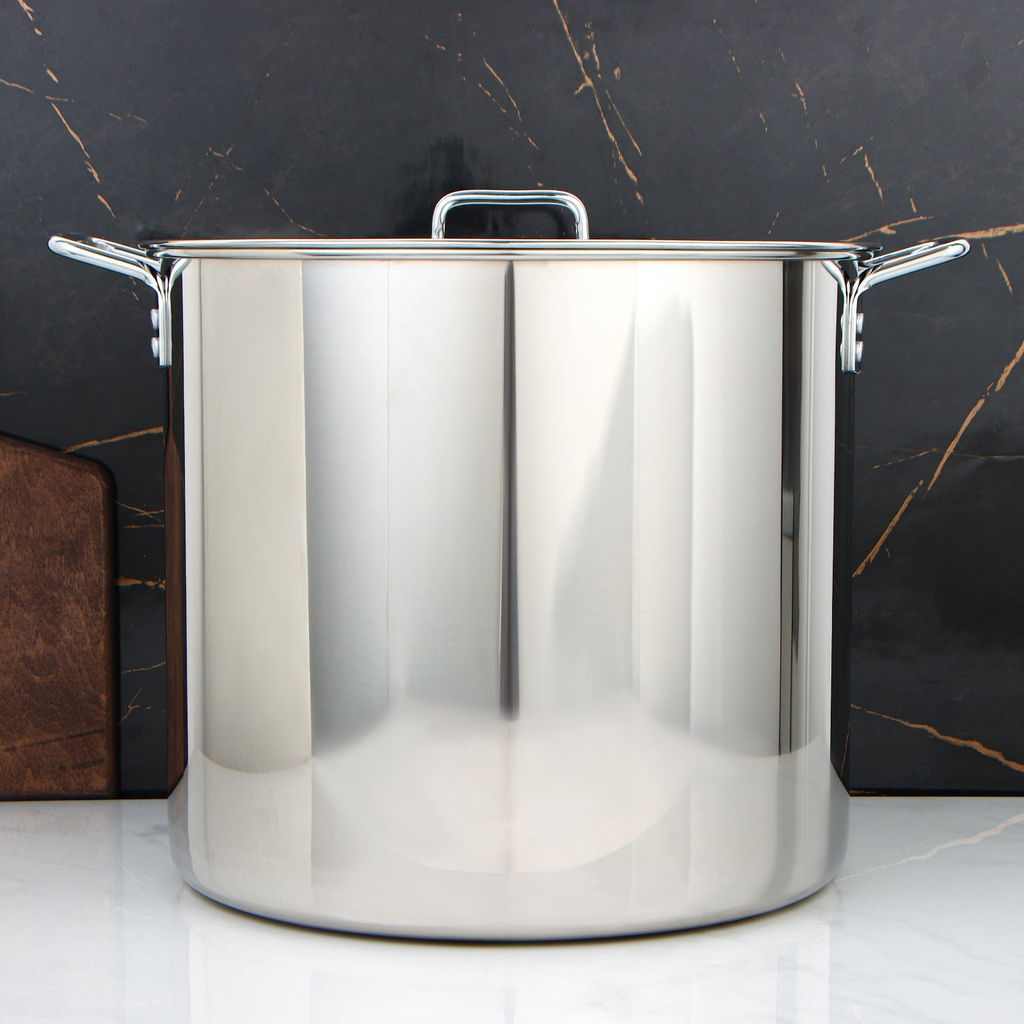 Котел ОБЩЕПИТ 40,0 л (d40 см) сварной, клеп.руч. арт. КТ-ОБ-40 В