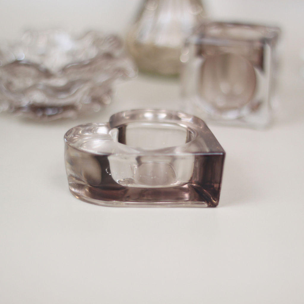 Цена за 4 шт. Подсвечник "Тайна любви" 8,5*8,3*3 см, Шампань