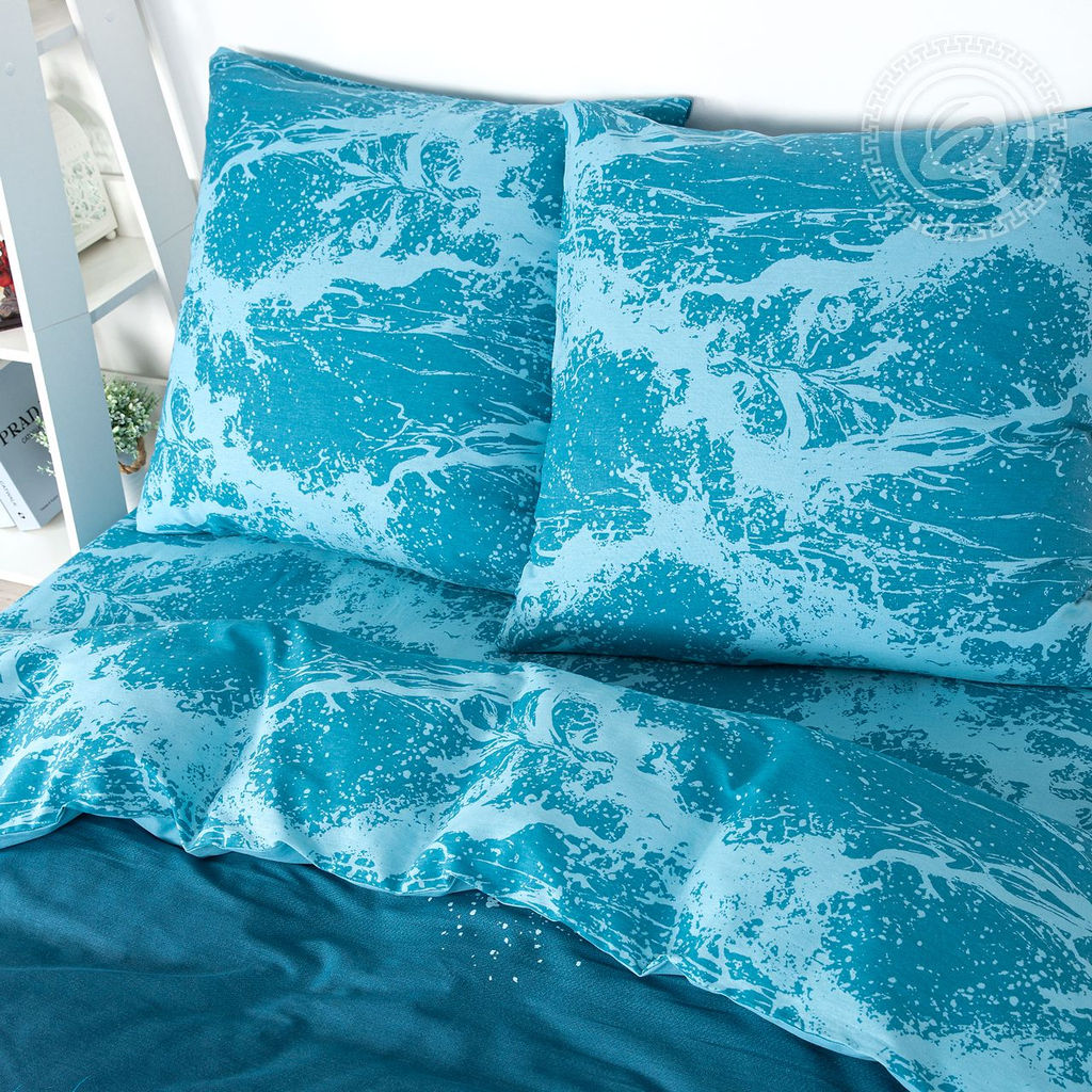 Постельное бельё Посейдон (бязь премиум) 2 сп. с Евро/Пододеяльник: 1 шт. - 215*175; Простыня: 1 шт. - 215*240; Наволочка: 2 шт. - 70*70; Премиум