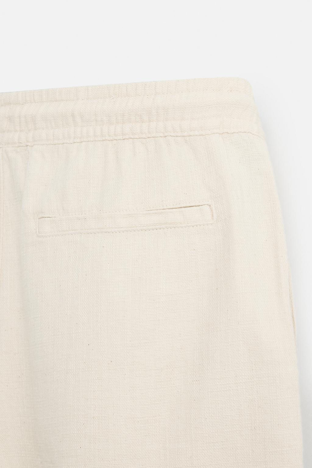 TEXTURED REGULAR FIT BERMUDA SHORTS - Zara фото 19