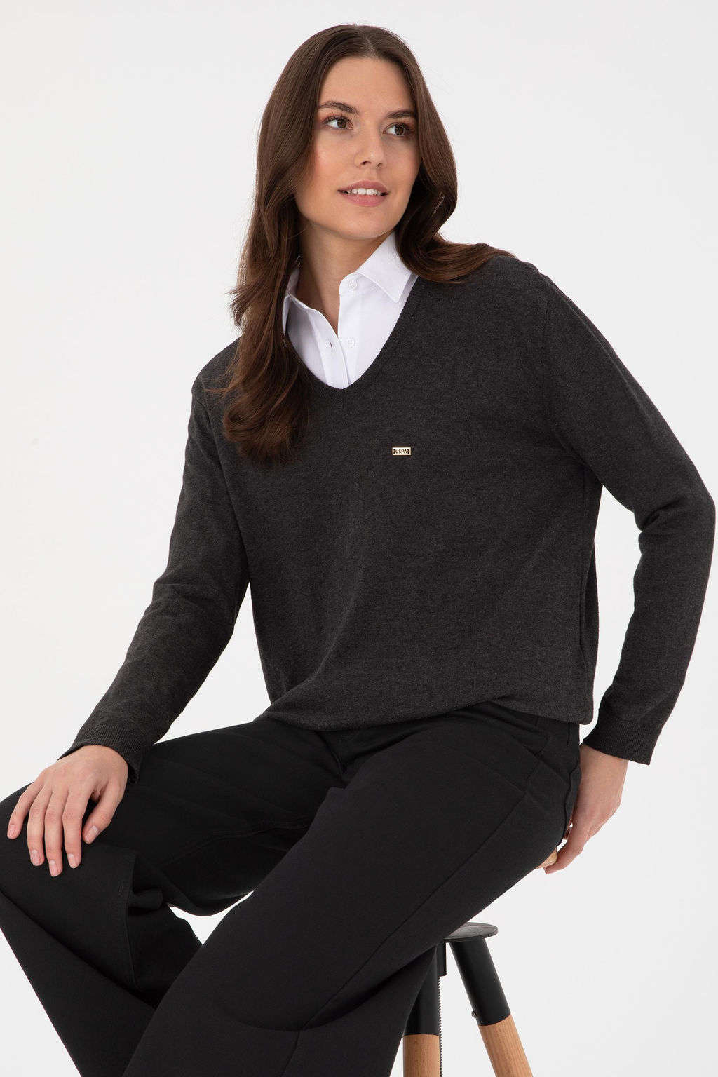 Kad_n Antrasit Basic Kazak - U.s. polo assn фото 3