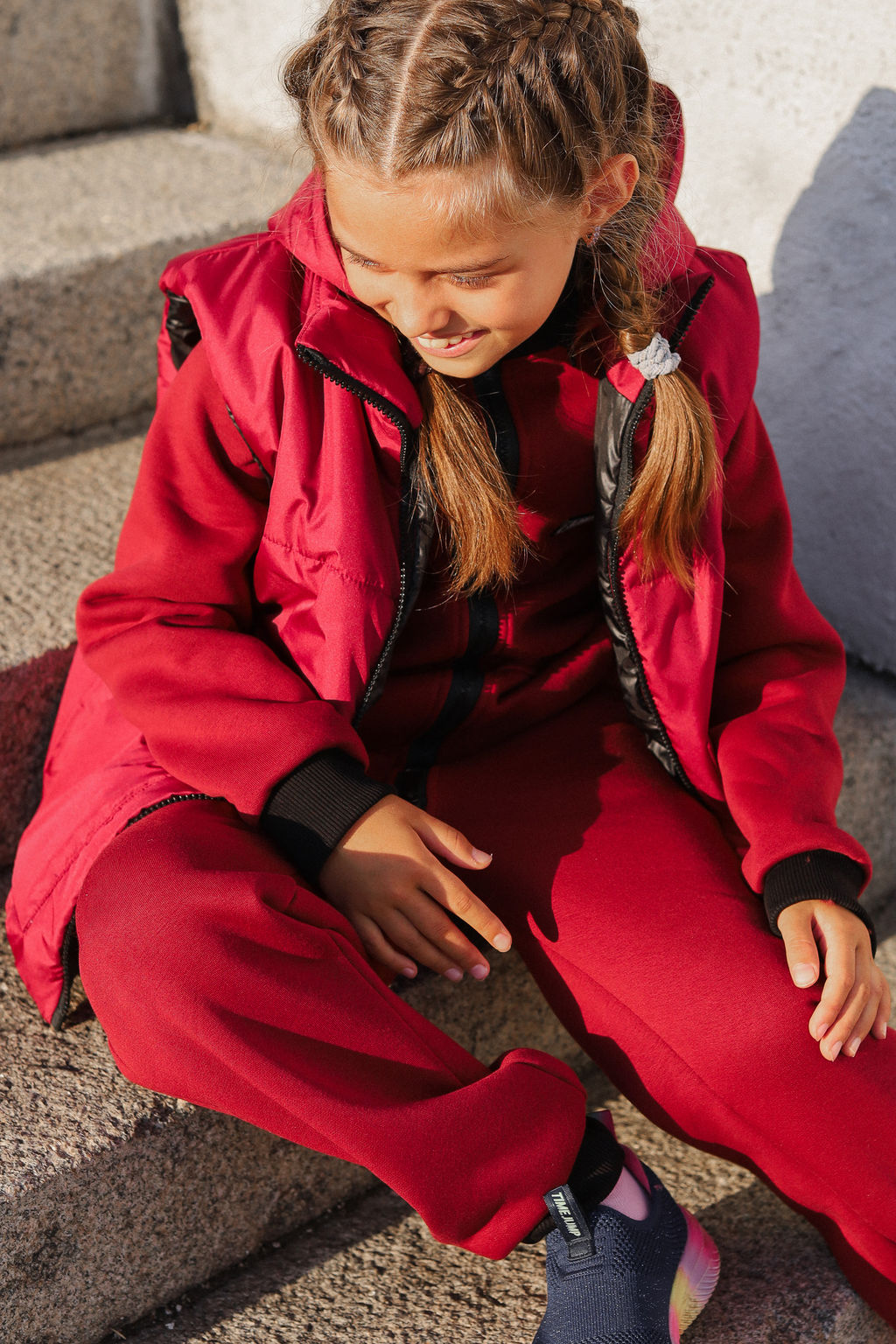 Бомбер утепленный, бордо - Inzibe фото 27