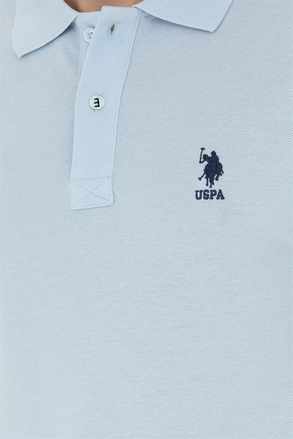 Мужская голубая базовая футболка - U.s. polo assn фото 7
