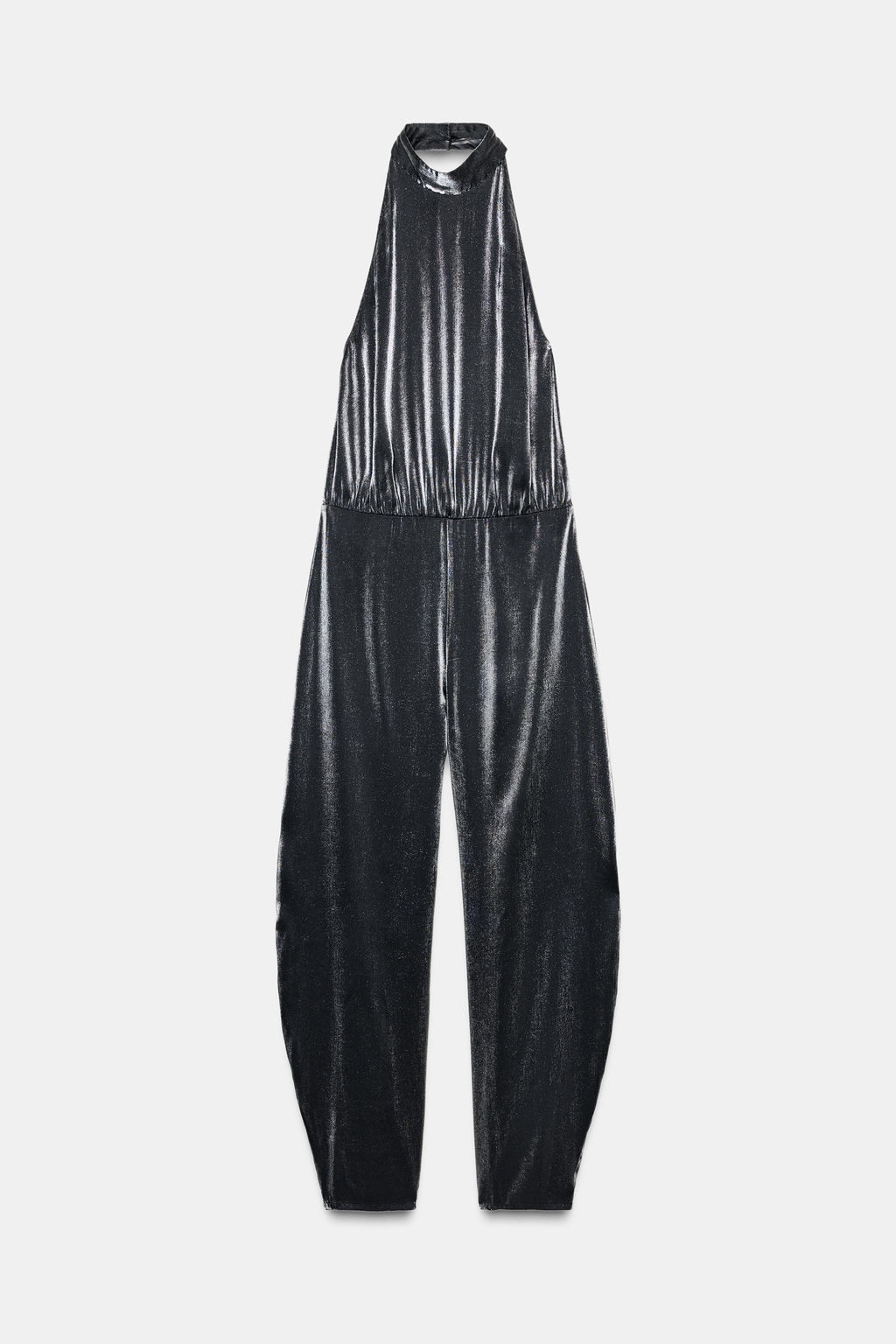 HALTER JUMPSUIT WITH PUFFED HEM - Zara фото 3