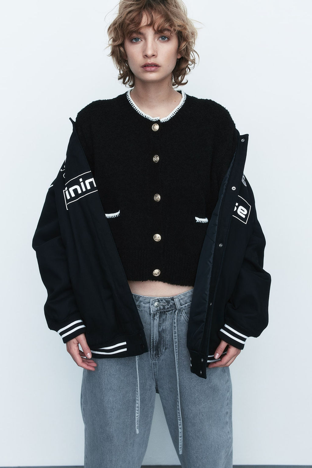 Cardigan en punto texturizado con festones - H&m фото 3