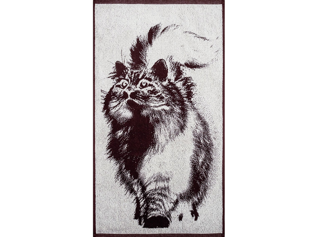 Полотенце махровое 6с103.412ж1 Привет (шоколад) 50х90см