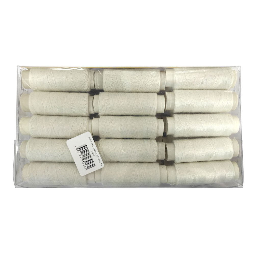 Нитки белые/молочные (уп.30шт.)