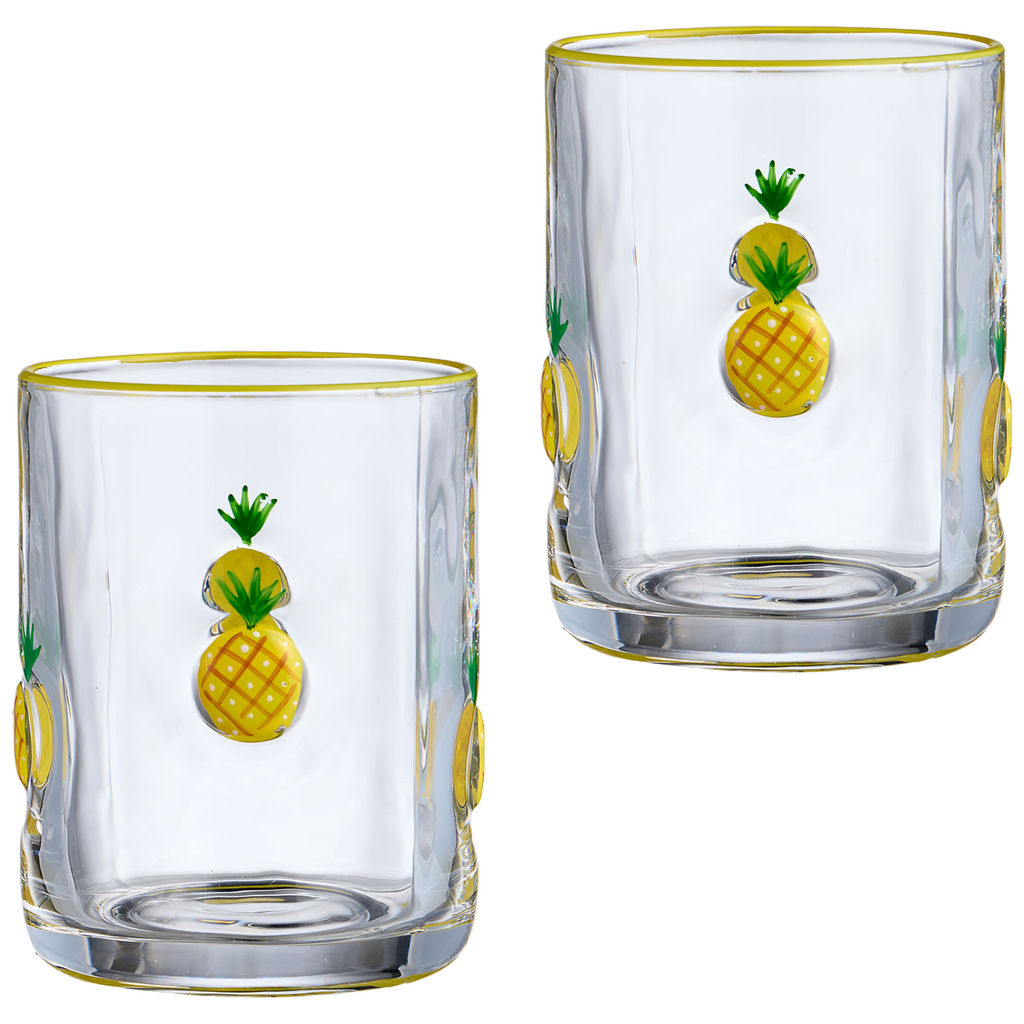 НАБОР СТАКАНОВ FRUITY PINEAPPLE ИЗ 2 ШТ. 400 МЛ - Lefard фото 4