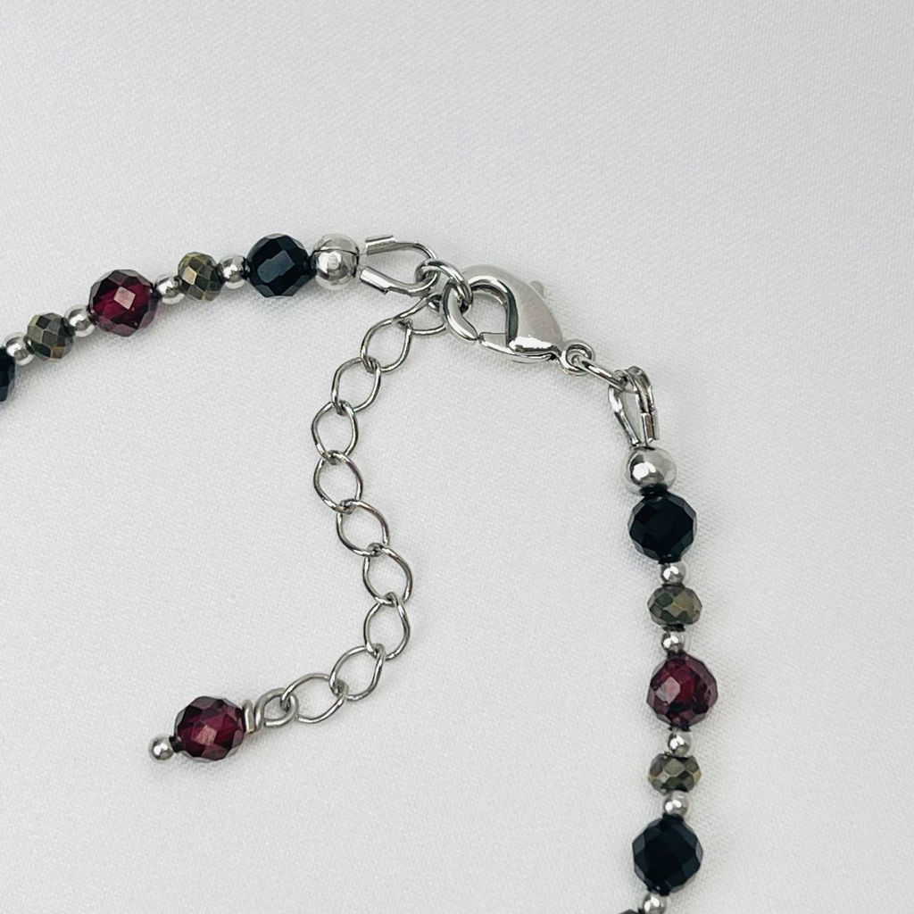 Браслет для Льва из Граната,Пирита и Агата - Радуга самоцветов фото 4