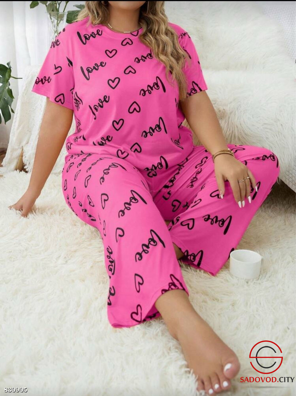 Пижама женская с принтом