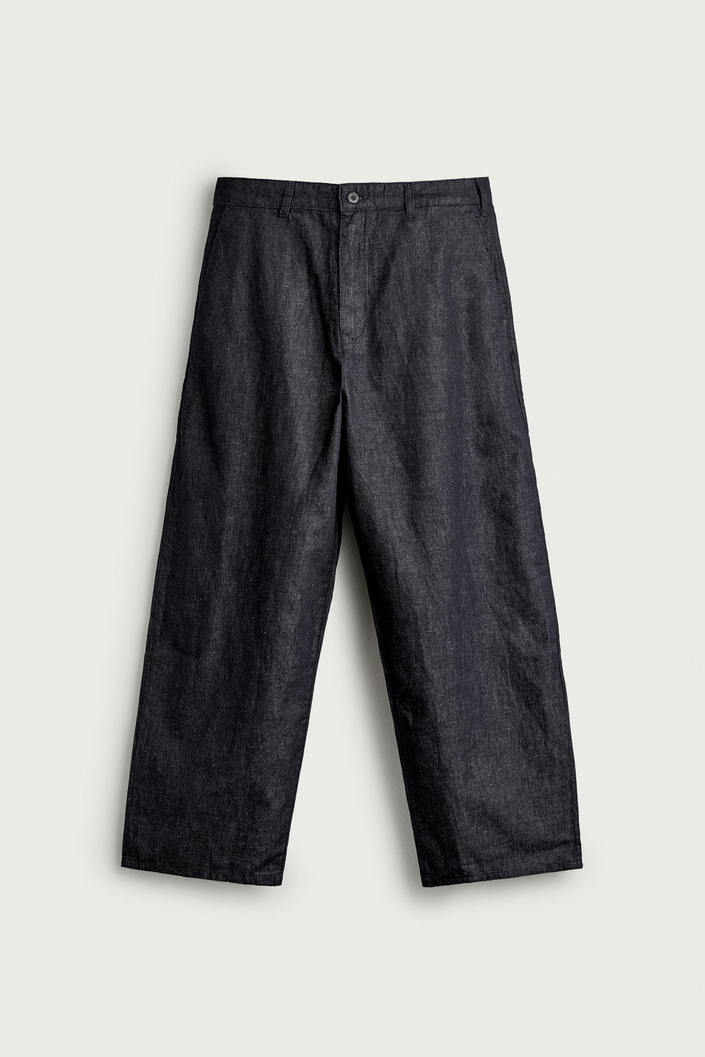 PANTAL?N CHINO DENIM LIGERO ALGOD?N - LINO / ?ndigo - Zara фото 6