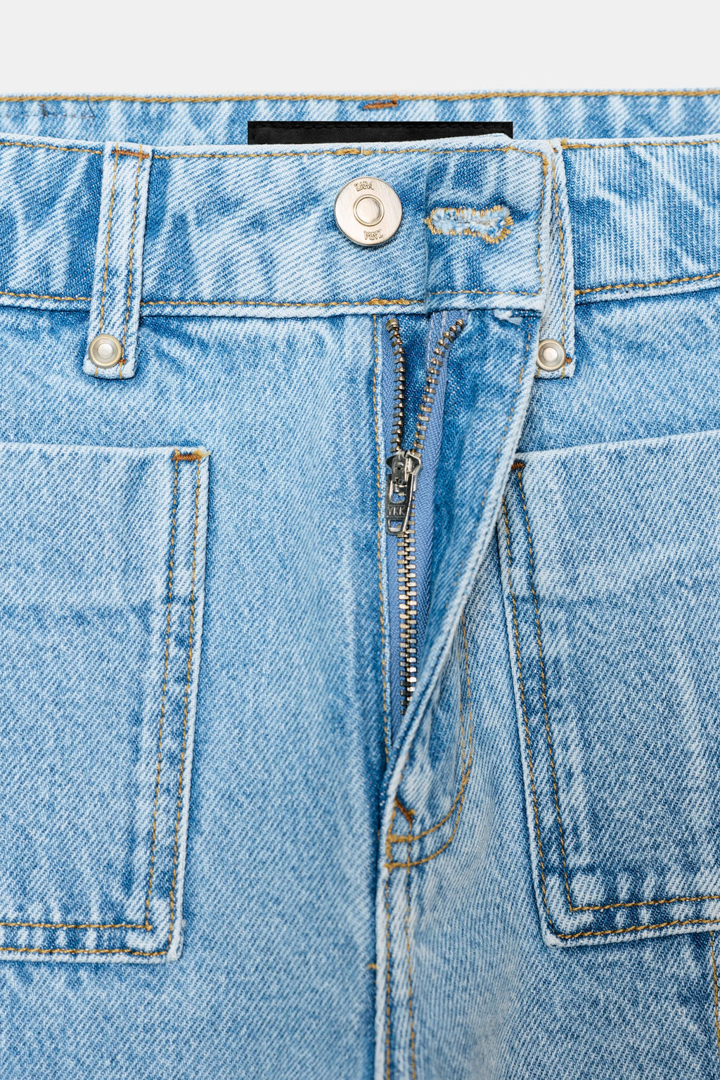 Z1975 WIDE-LEG CROPPED HIGH-WAIST JEANS - Zara фото 22