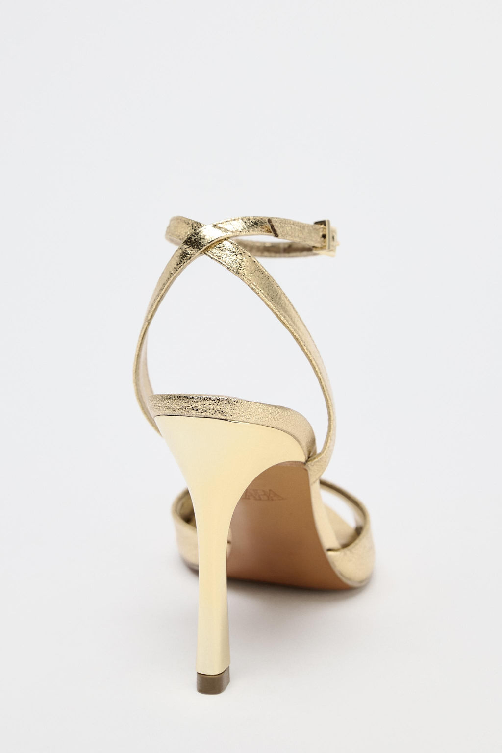 PATENT-FINISH HIGH-HEEL SANDALS - Zara фото 6