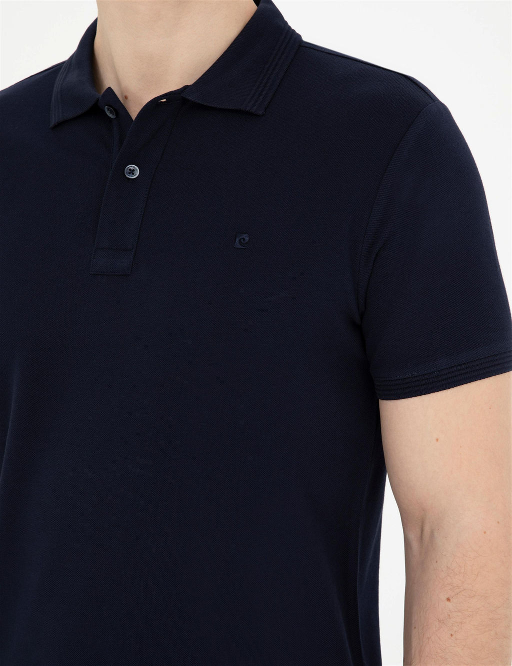 Lacivert Slim Fit Basic Ti__rt
