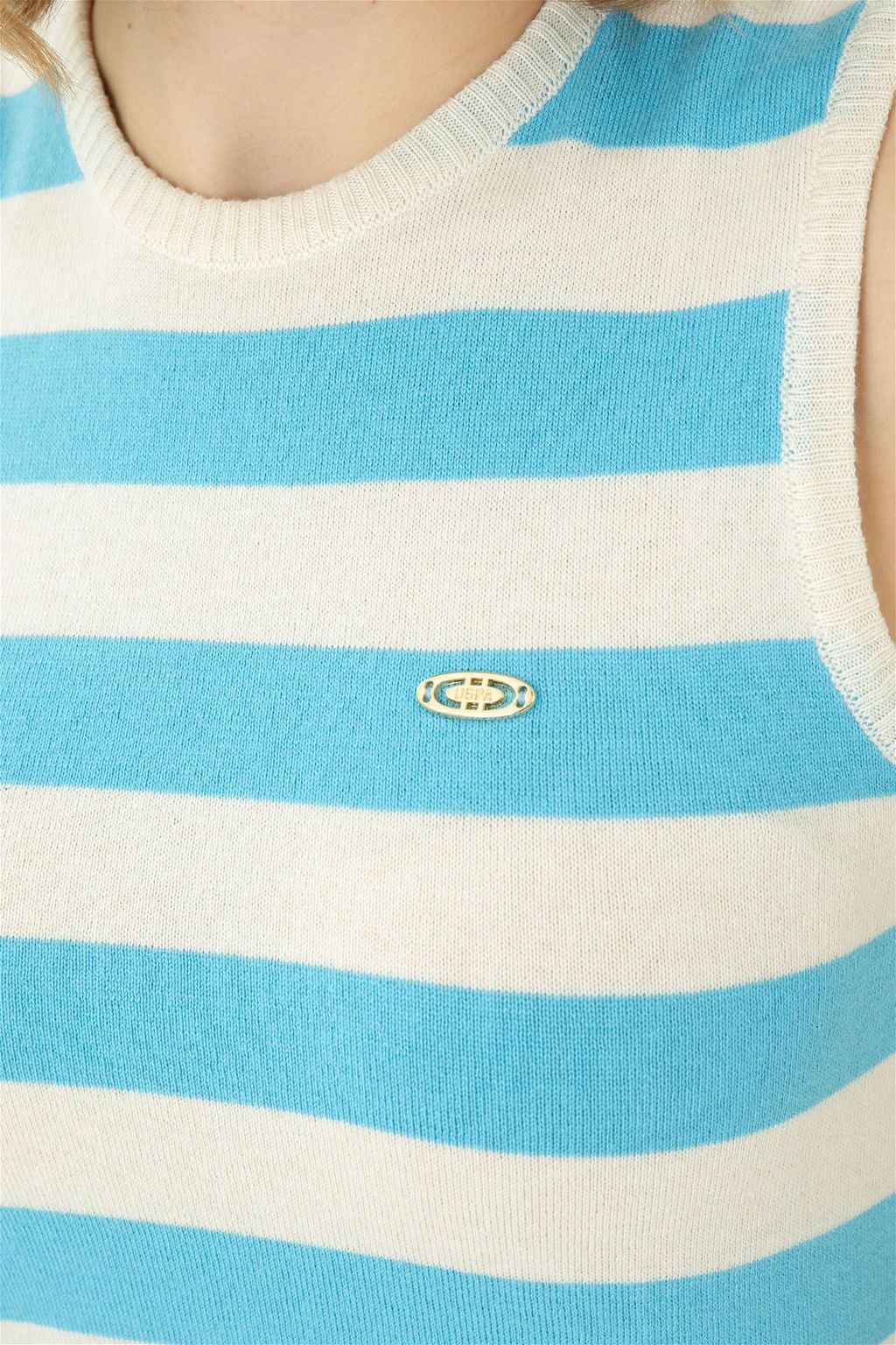 Женский бирюзовый свитер - U.s. polo assn фото 7