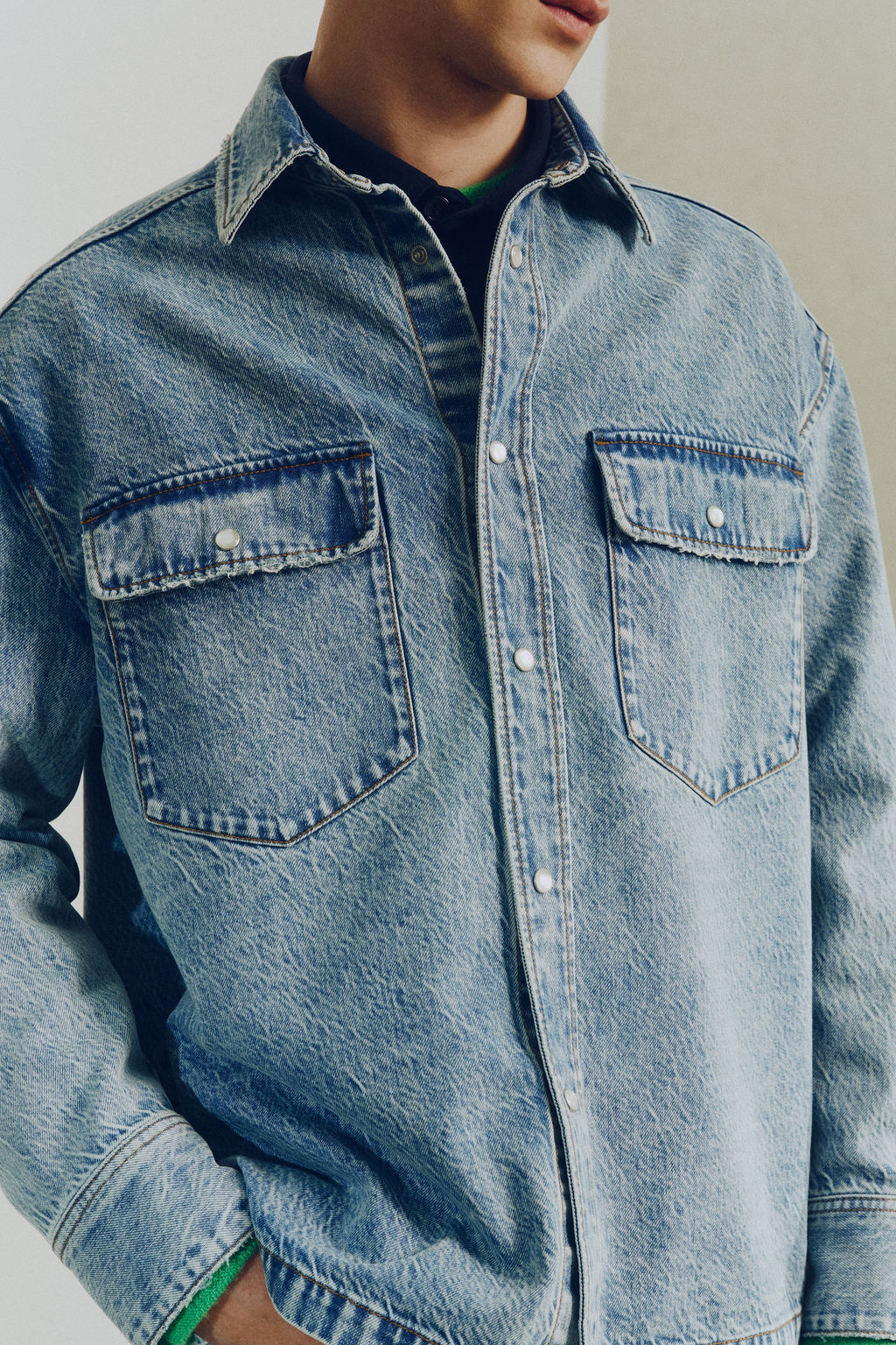 Camisa denim Regular Fit - H&m фото 5