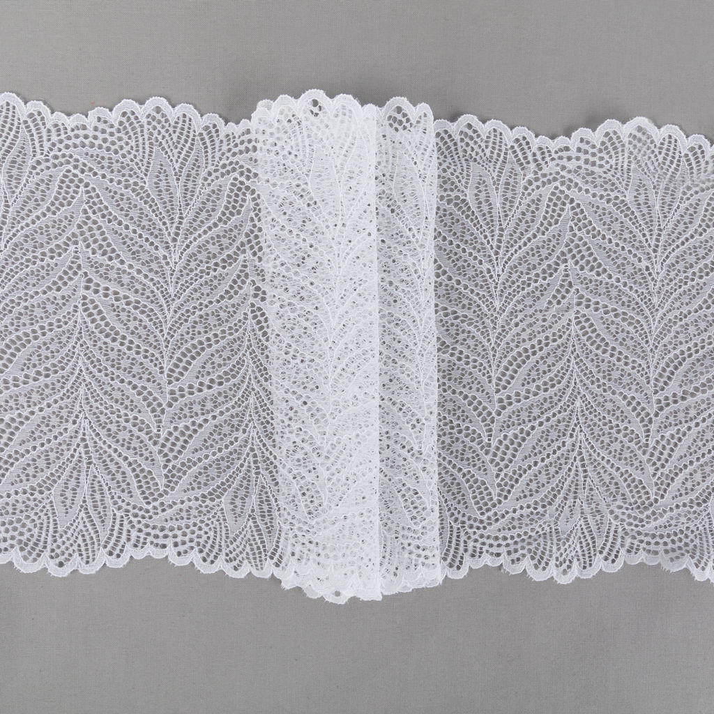 Кружево BLITZ эластичное 200 мм BLST-20 на бобине Турция белый