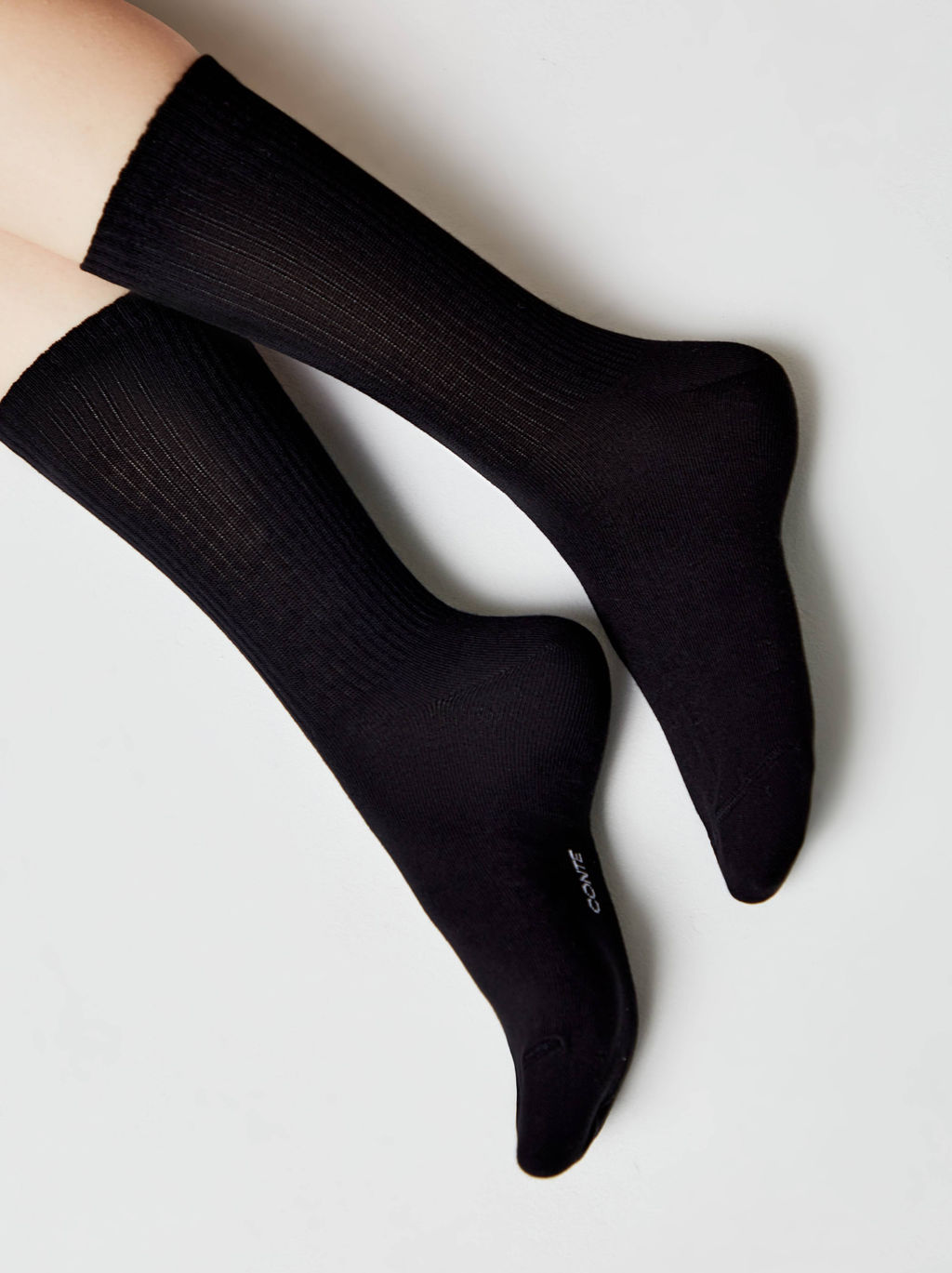 Цена за 2 пары. Носки Теплые CONTE Удлиненные хлопковые носки ACTIVE черный - Conte elegant фото 7